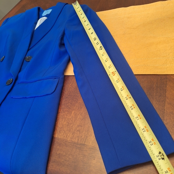 NWOT CeCe royal blue blazer PRISTINE oversized sz 6 - Picture 14 of 16